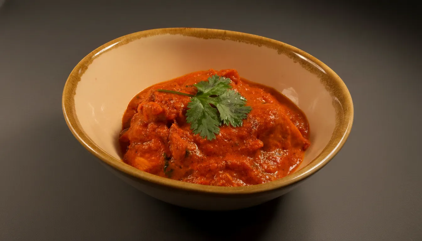 Chicken Rum Rum curry simmered in Nepalese spices and herbs.