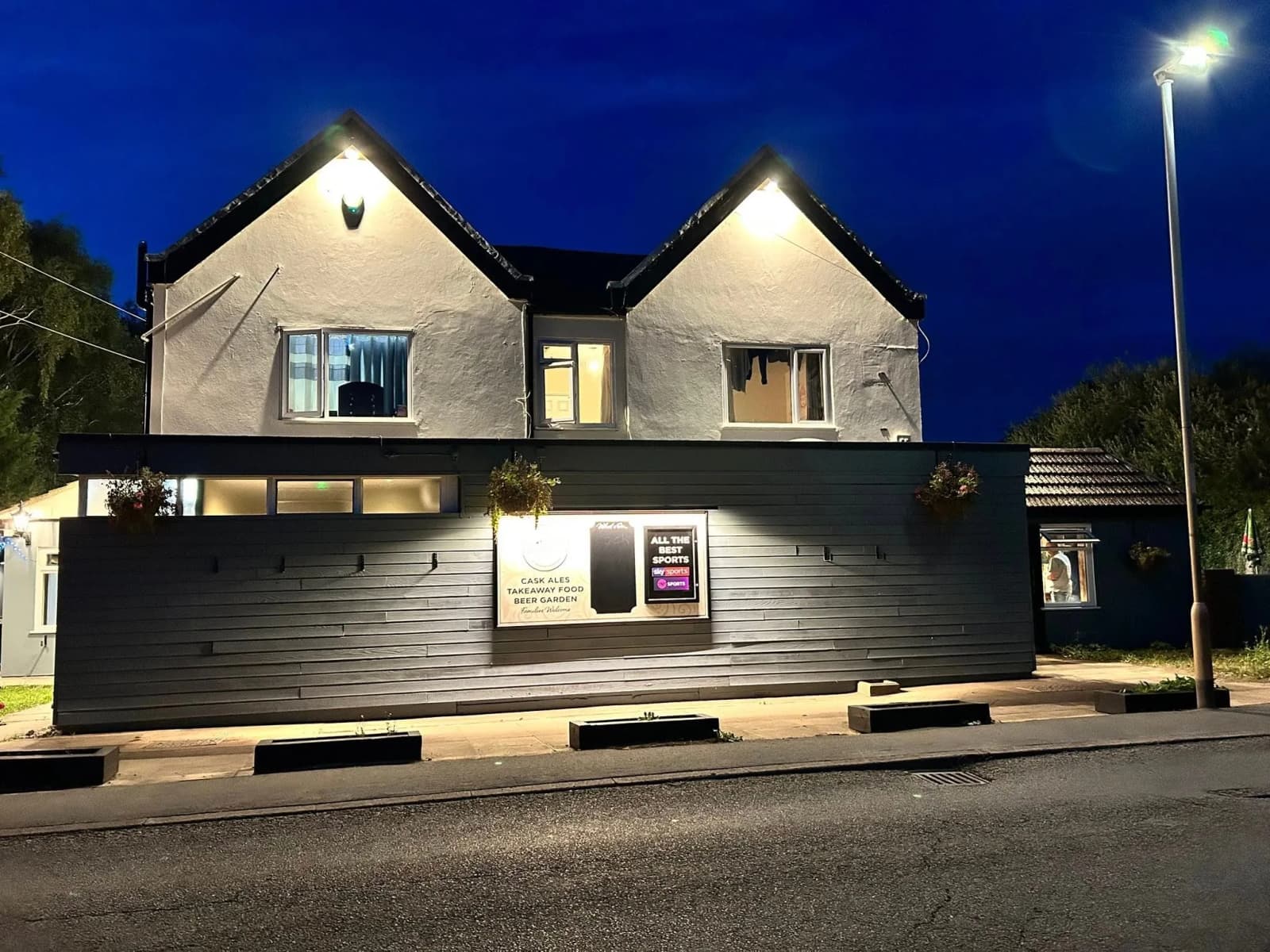 Street view of The Railway opposite Whittlesey station.